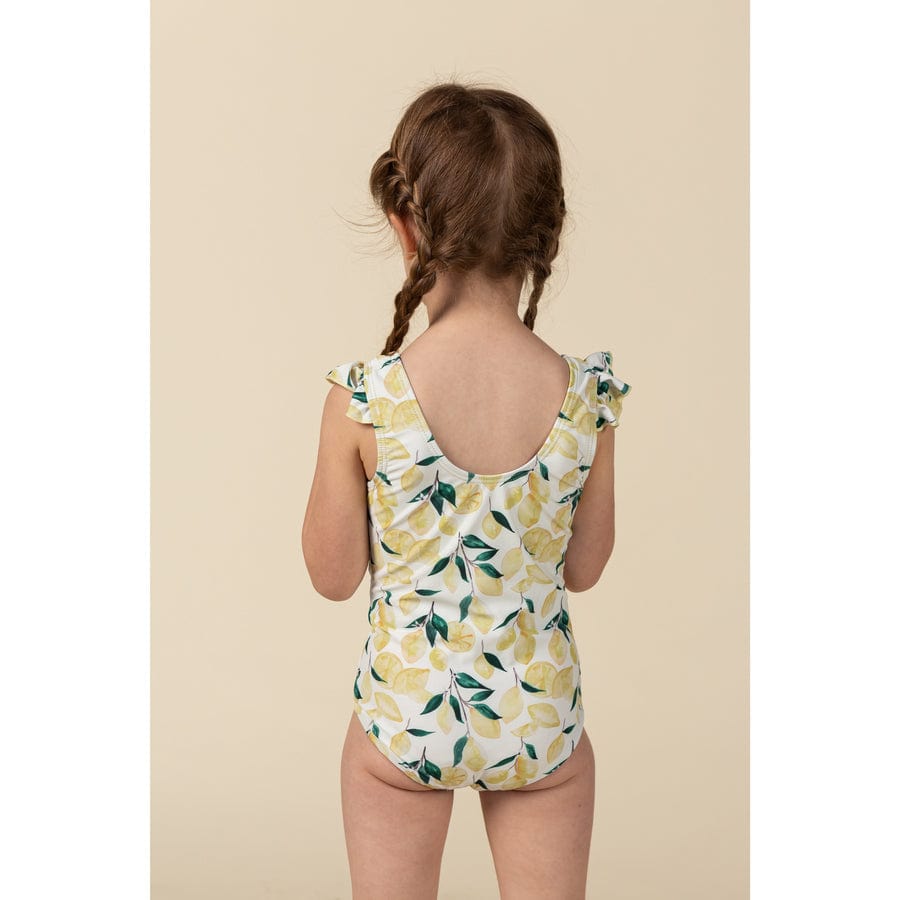 Current Tyed Girls Swimwear The Sophie Ruffle Shoulder One Piece