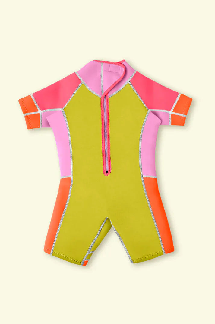 Days In The Sand Girls Swimwear Lemon Swirl - 2mm Springsuit Wetsuit