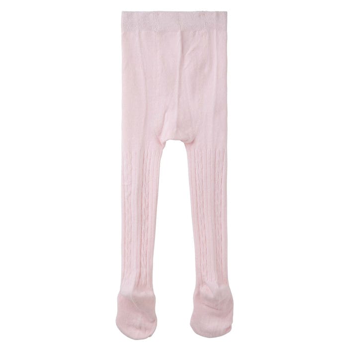 Designer Kidz Accessory Tights Baby Cable Tights - Pink