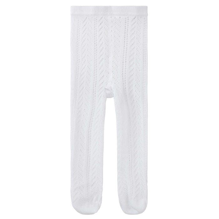 Designer Kidz Accessory Tights Textured Knit Tights - Ivory