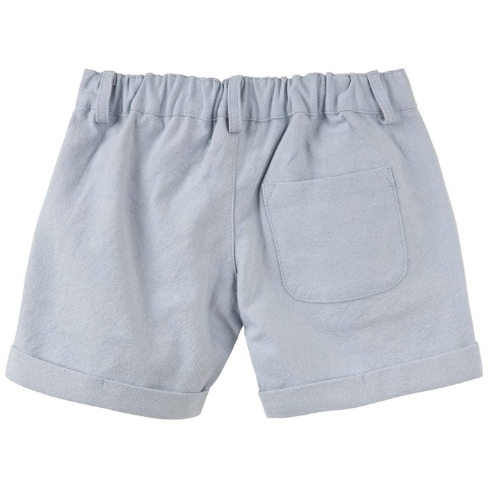 Designer Kidz Boys Bottoms Finley Linen Shorts - Ice Blue