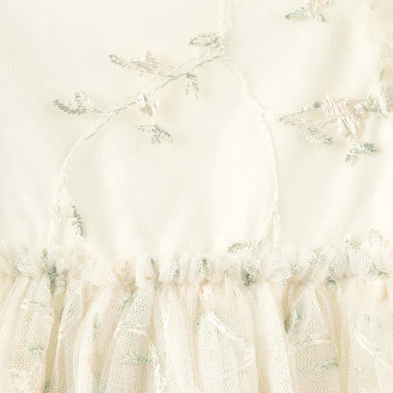 Designer Kidz Girls Dress Ava Embroidered Floral Dress