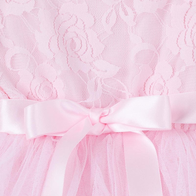 Designer Kidz Girls Dress My First Lace Tutu S/S - Pink