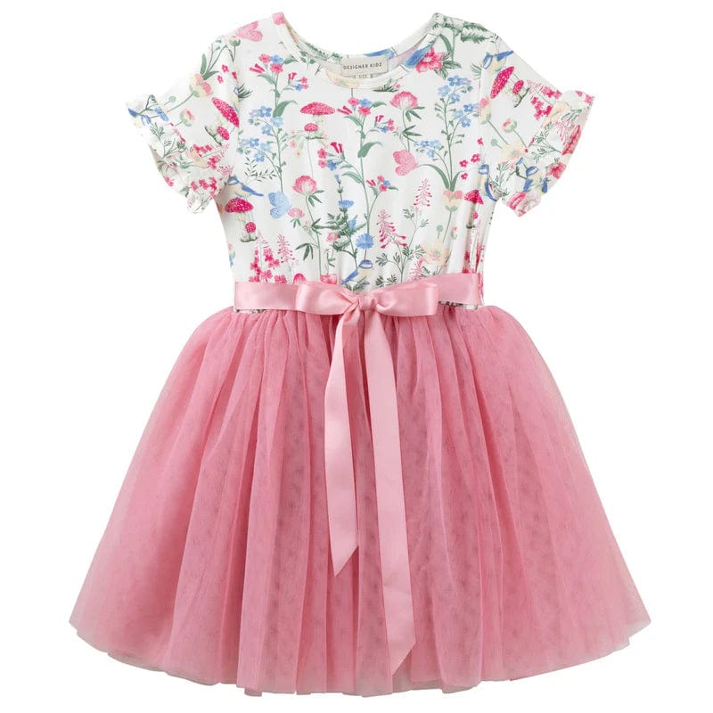 Designer Kidz Girls Dress Summer Meadow S/S Tutu Dress