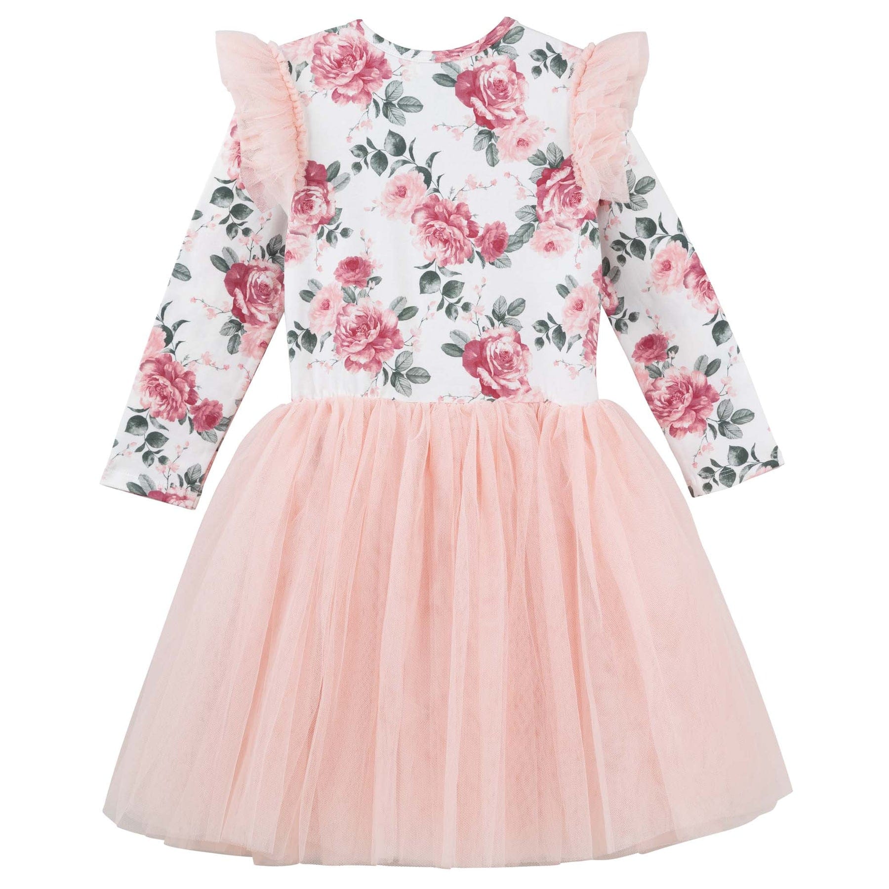 Designer Kidz Girls Dress Tilly Floral L/S Tutu Dress