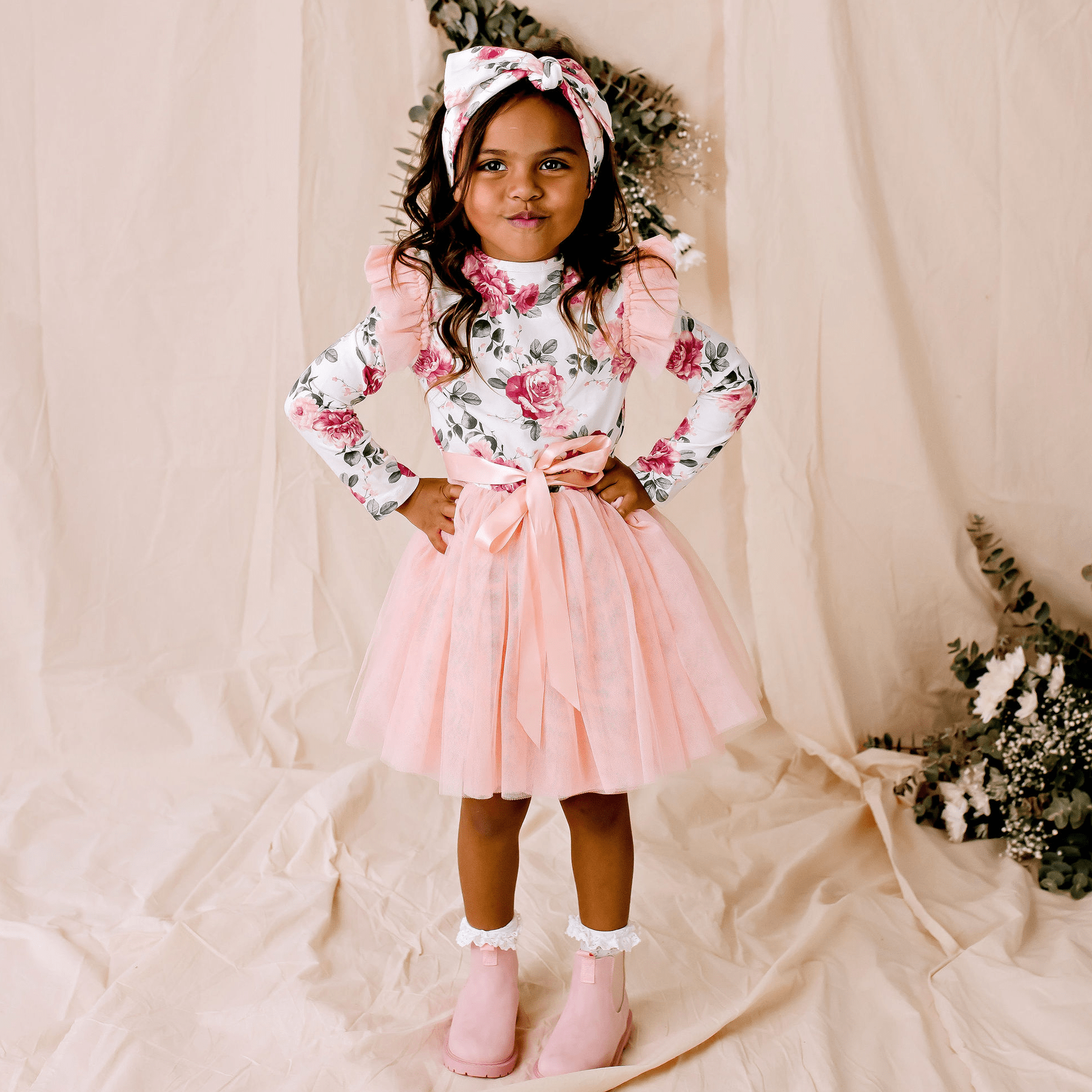 Tilly Floral L S Tutu Dress