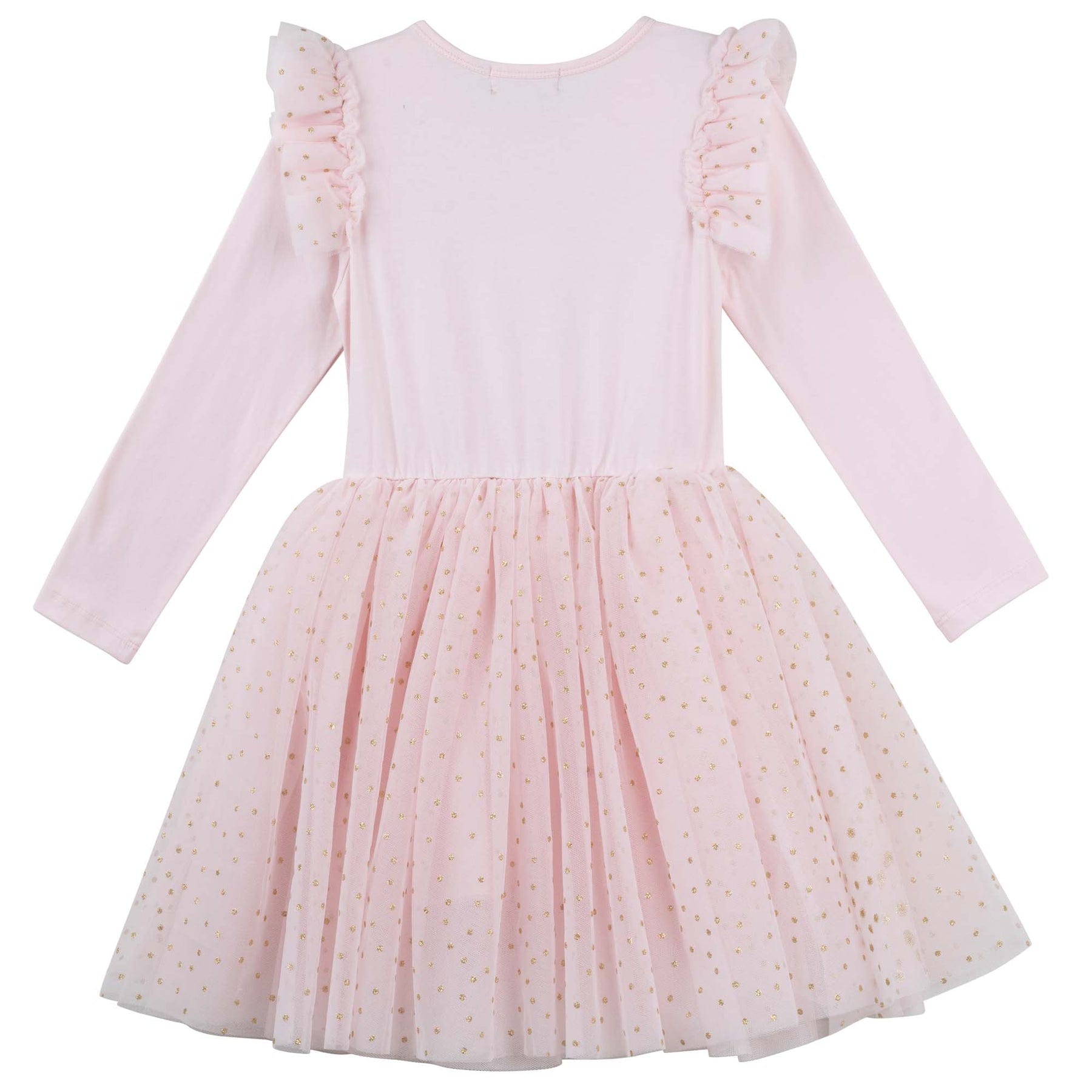 Designer Kidz Girls Dress Unicorn Sequin L/S Tutu Dress - Pink