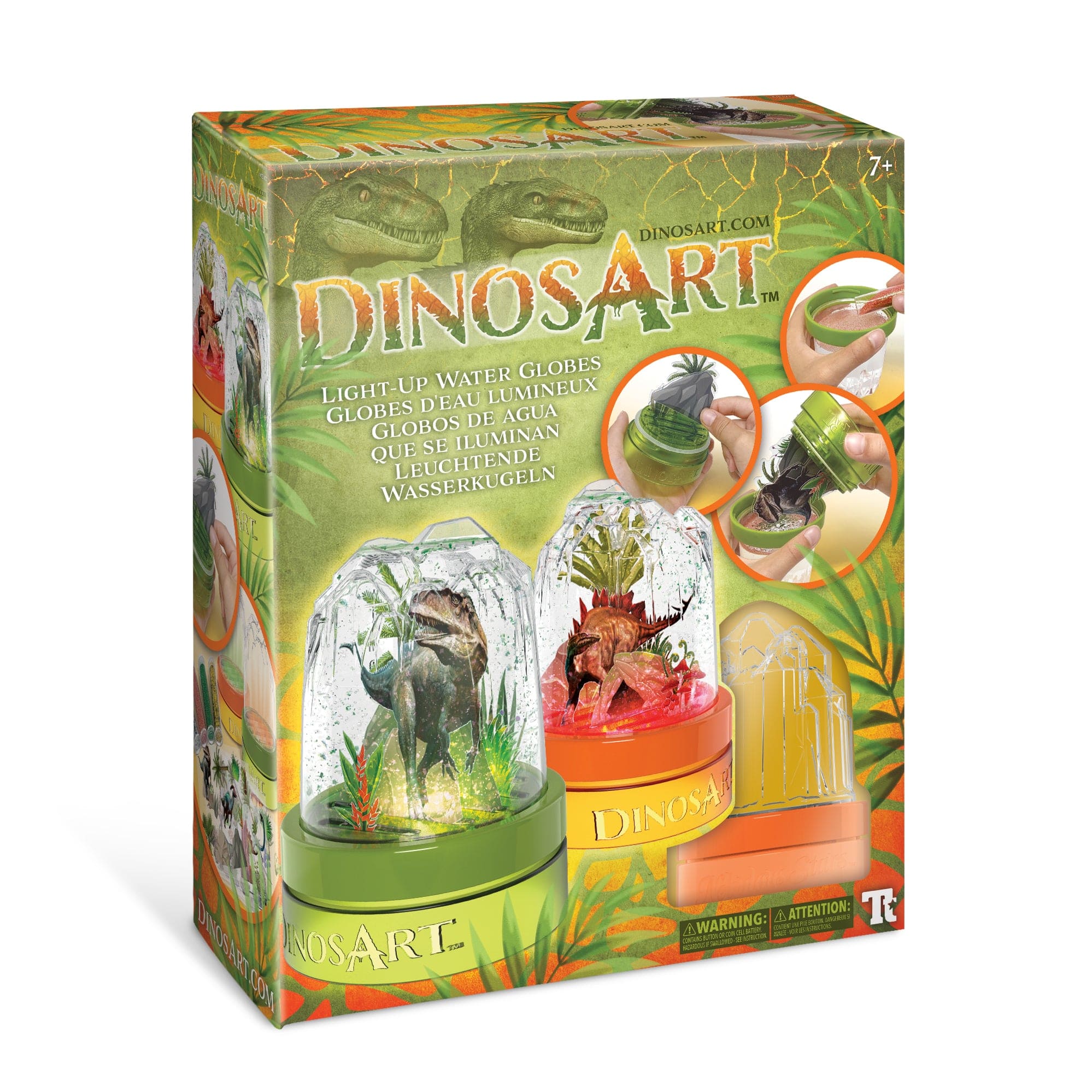 Dinosart Toys Light-Up Water Globes