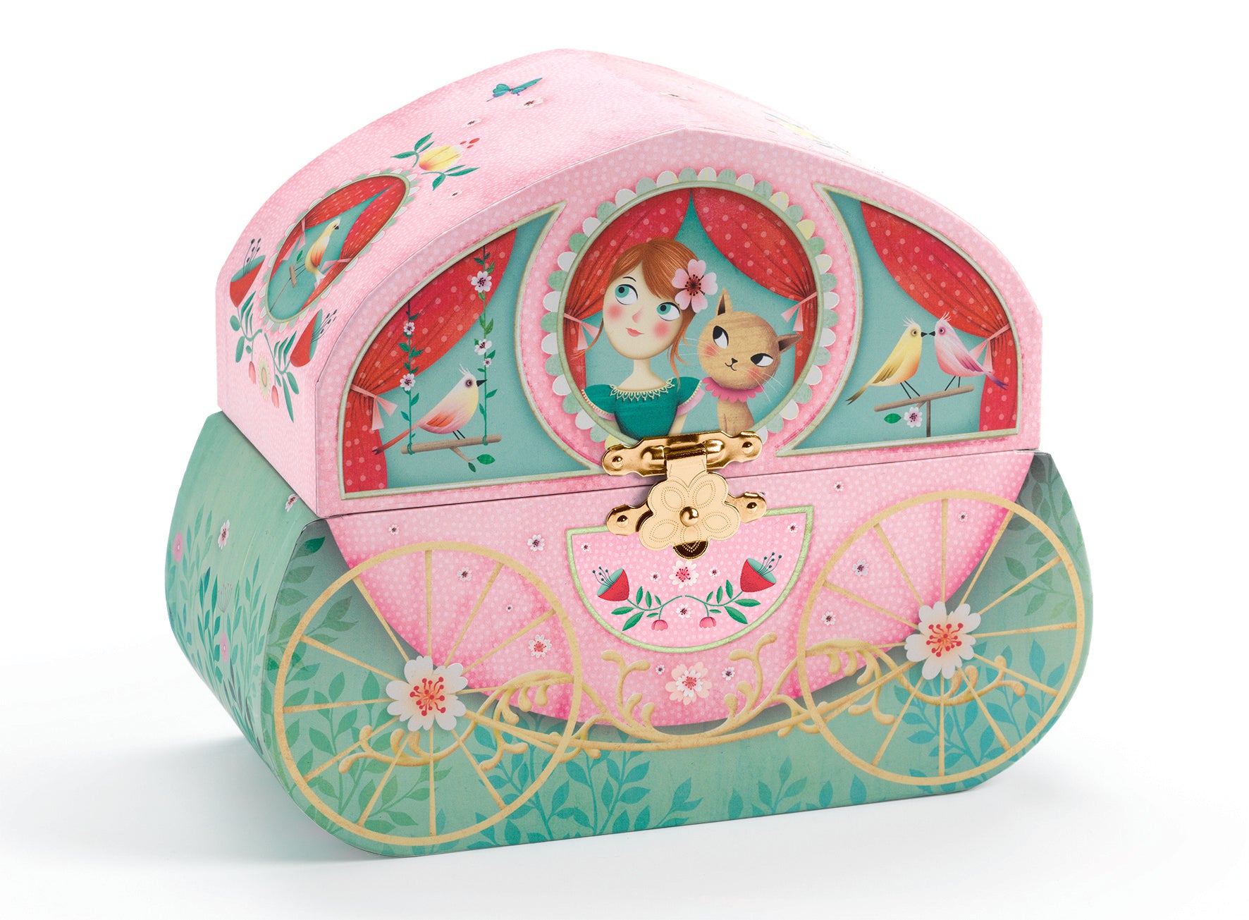 Djeco Childrens Gifts Carriage Ride Musical Jewellery Box