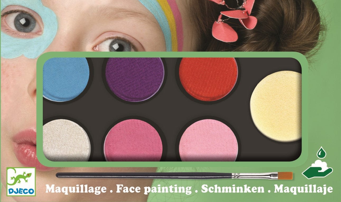 Djeco Gift Misc Face Painting Palette - Sweet 6