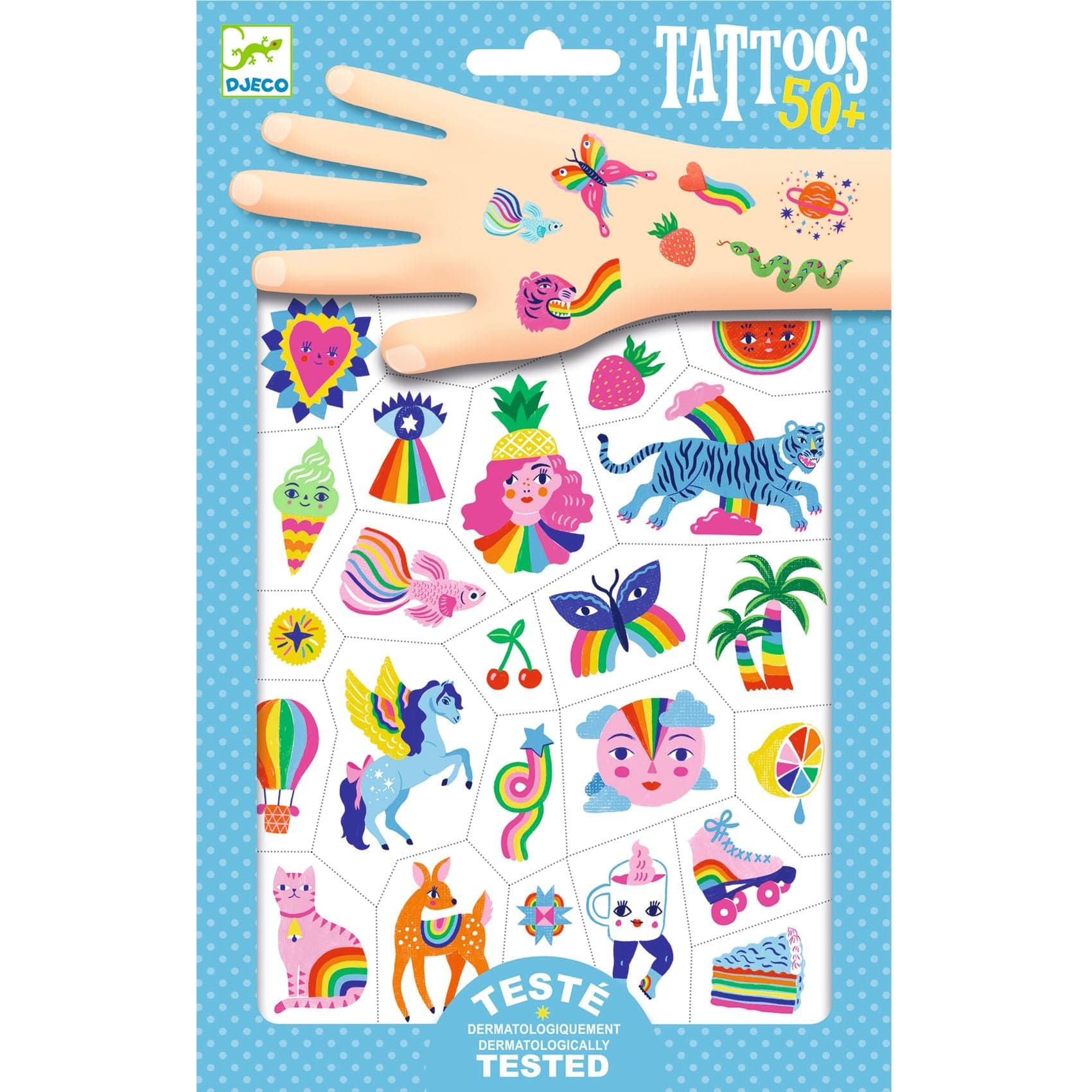 Djeco Toys Tattoos - Rainbows