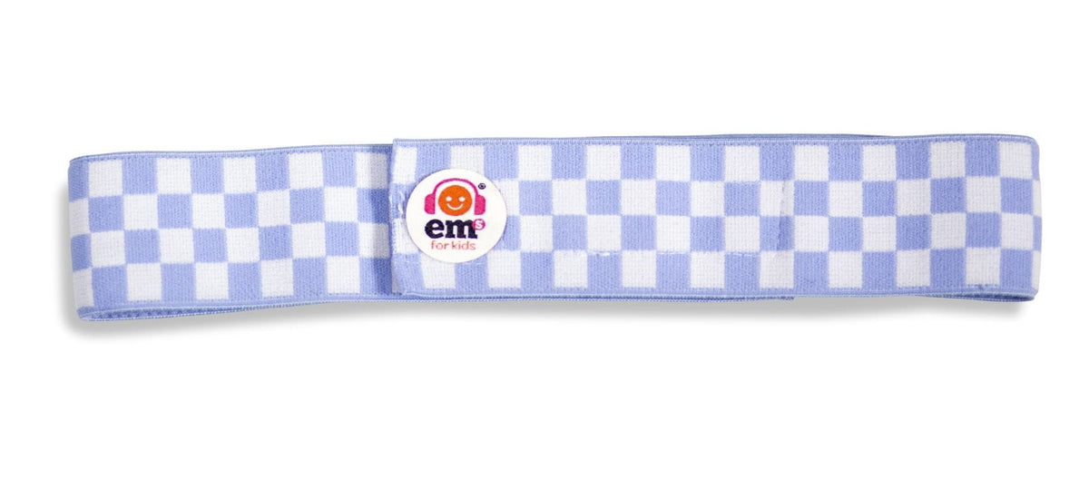 EMS For Kids Baby Accessory Baby Earmuffs - Black/Blue Checkered