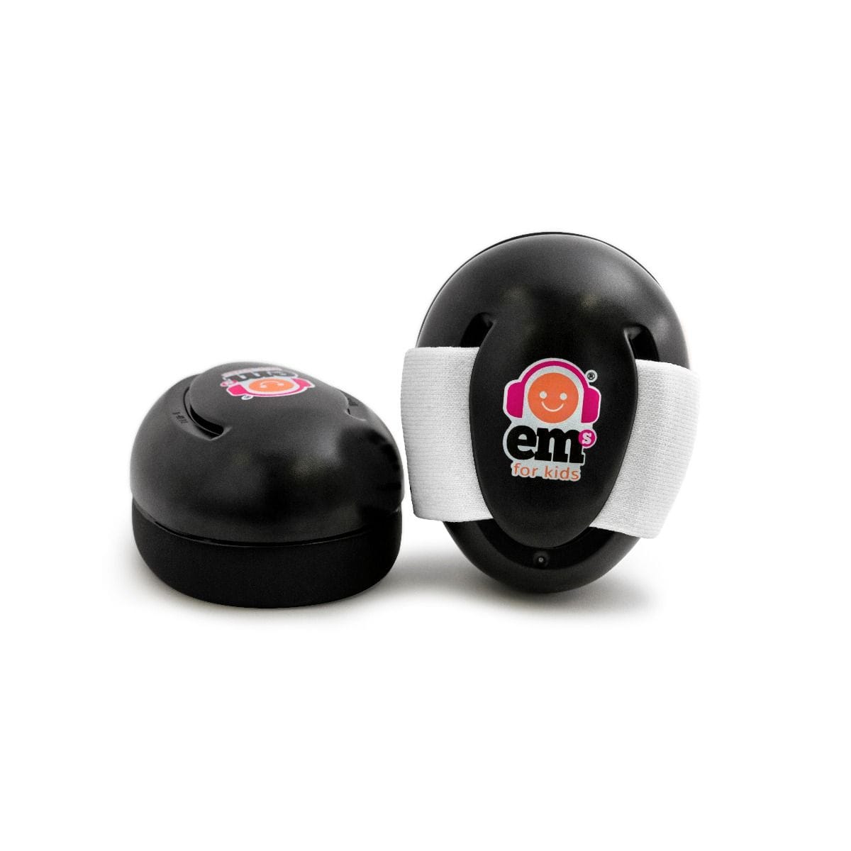 EMS For Kids Baby Accessory Baby Earmuffs - Black/White