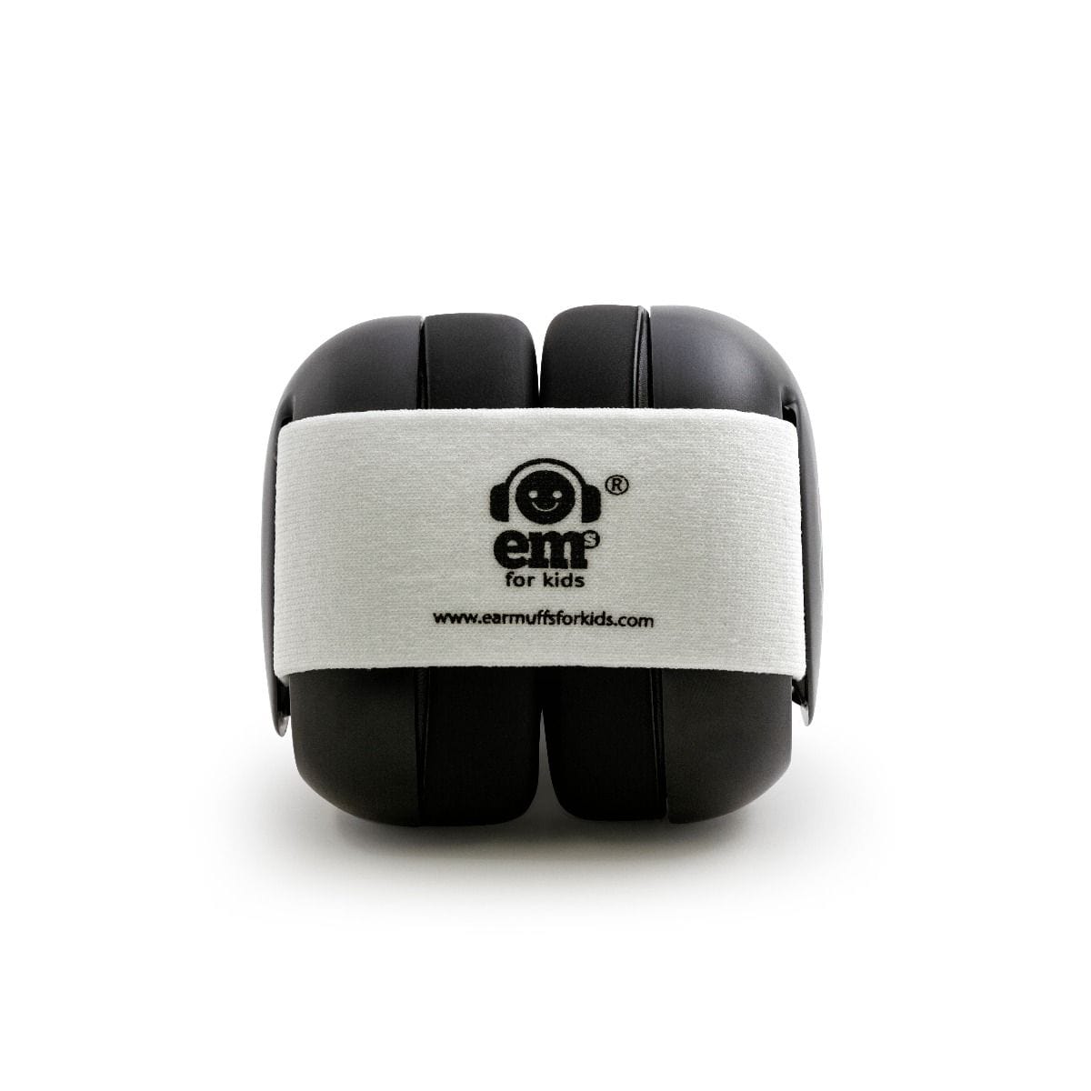 EMS For Kids Baby Accessory Baby Earmuffs - Black/White