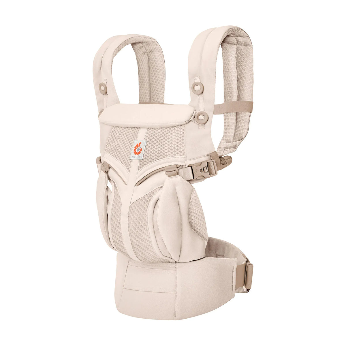 Ergobaby Omni Classic Mesh baby carrier in breathable mesh fabric, designed for comfortable babywearing and easy carrying.