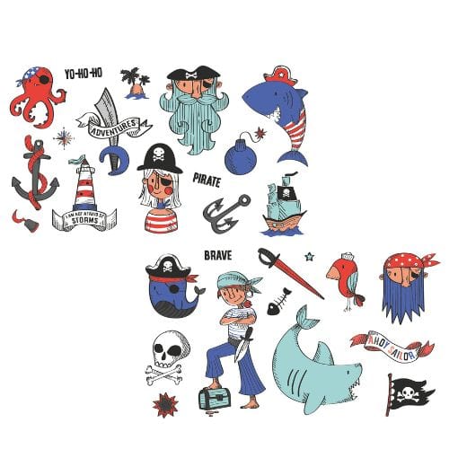 Eurekakids Toys Temporary Tattoos - Pirate