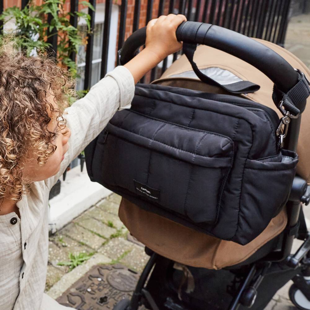 Finnson Baby Care FREYA Eco Oversized Stroller Organiser - Black