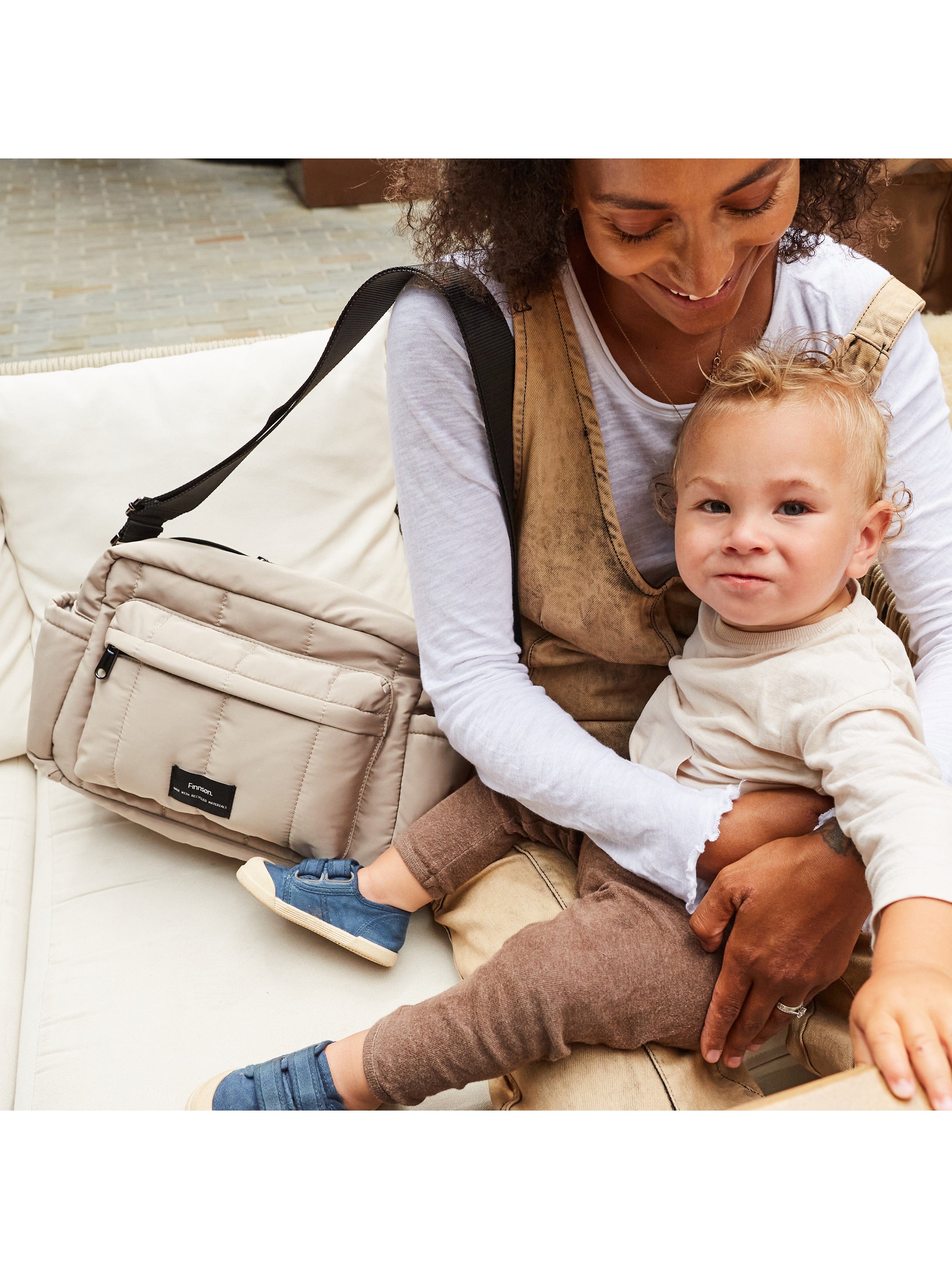 Finnson Baby Care FREYA Eco Oversized Stroller Organiser - Taupe