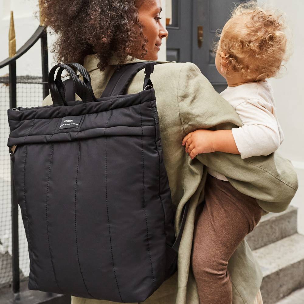 Finnson Baby Care Rae Eco Changing Backpack - Black