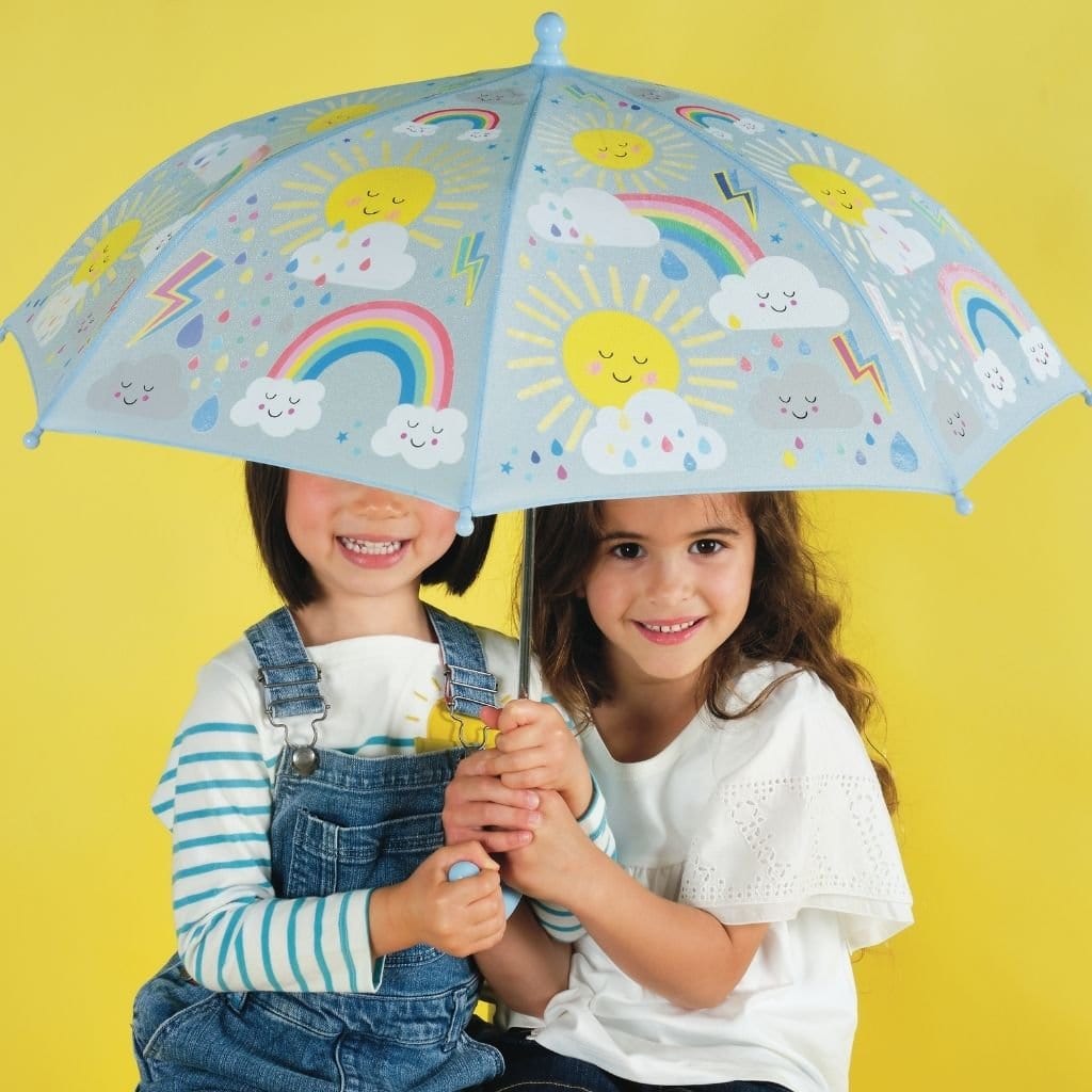 Floss & Rock Girls Accessory Sun & Cloud - Colour Change Umbrella