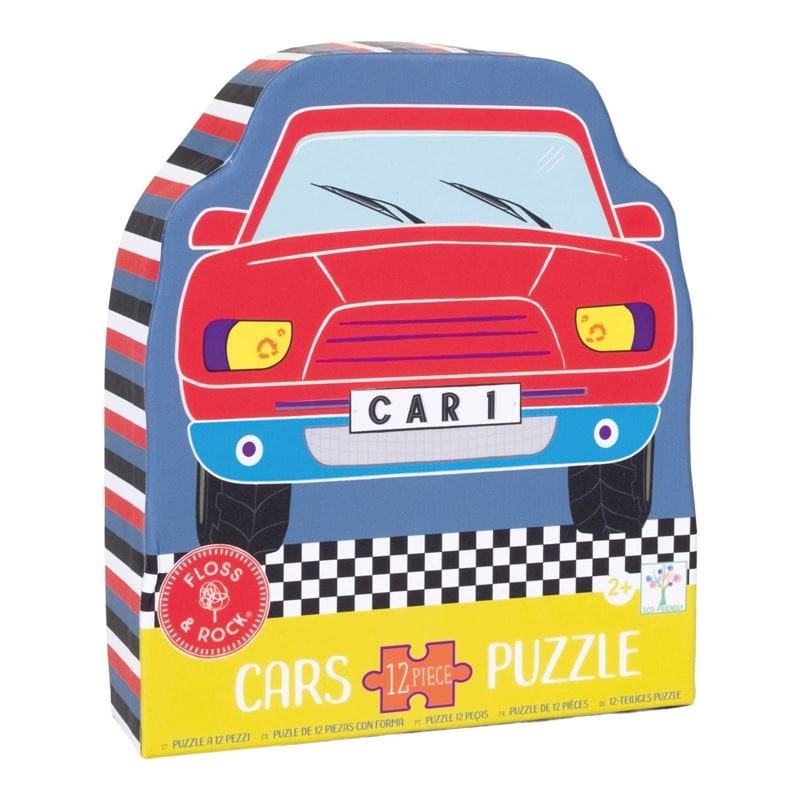 Floss & Rock Toys Cars - 12 Piece Puzzle