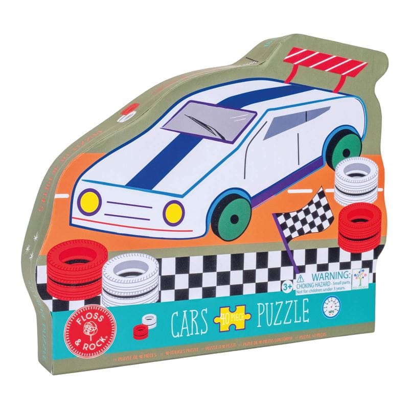 Floss & Rock Toys Cars - 40 Piece Puzzle