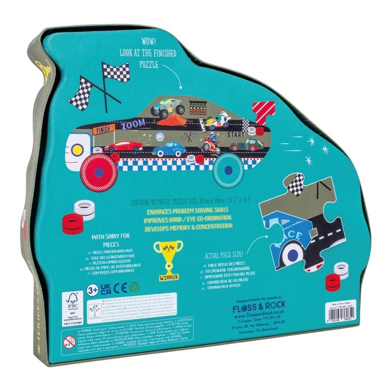 Floss & Rock Toys Cars - 40 Piece Puzzle