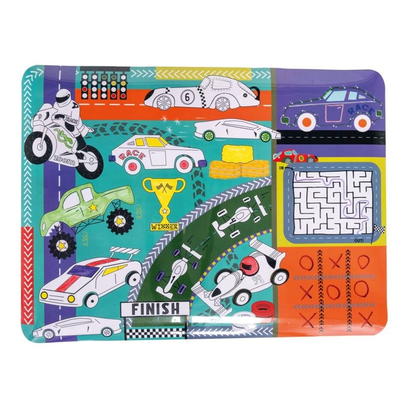 Floss & Rock Toys Cars - Colouring Fun & Games Mat