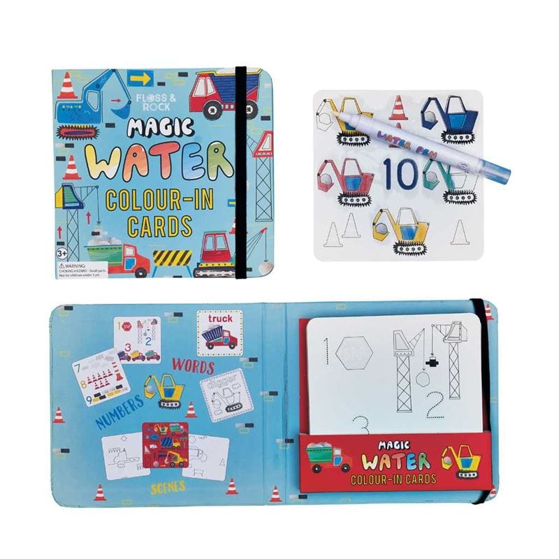 Floss & Rock Toys Construction - Water Colouring Pad & Pen