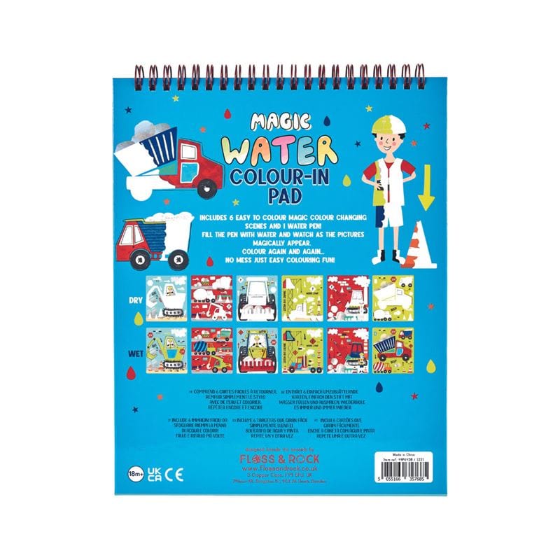 Floss & Rock Toys Construction - Water Easel Pad & Pen