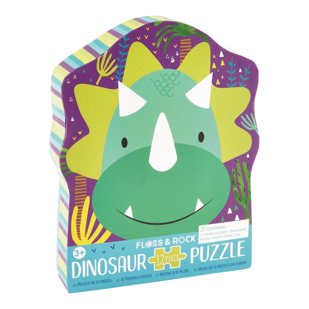 Floss & Rock Toys Dino - 12 Piece Puzzle