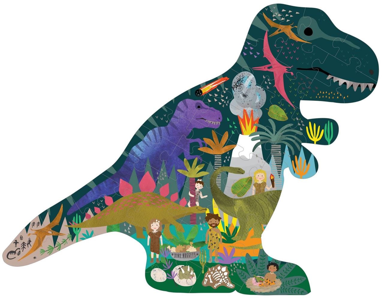 Floss & Rock Toys Dinosaur - 40 Piece Puzzle