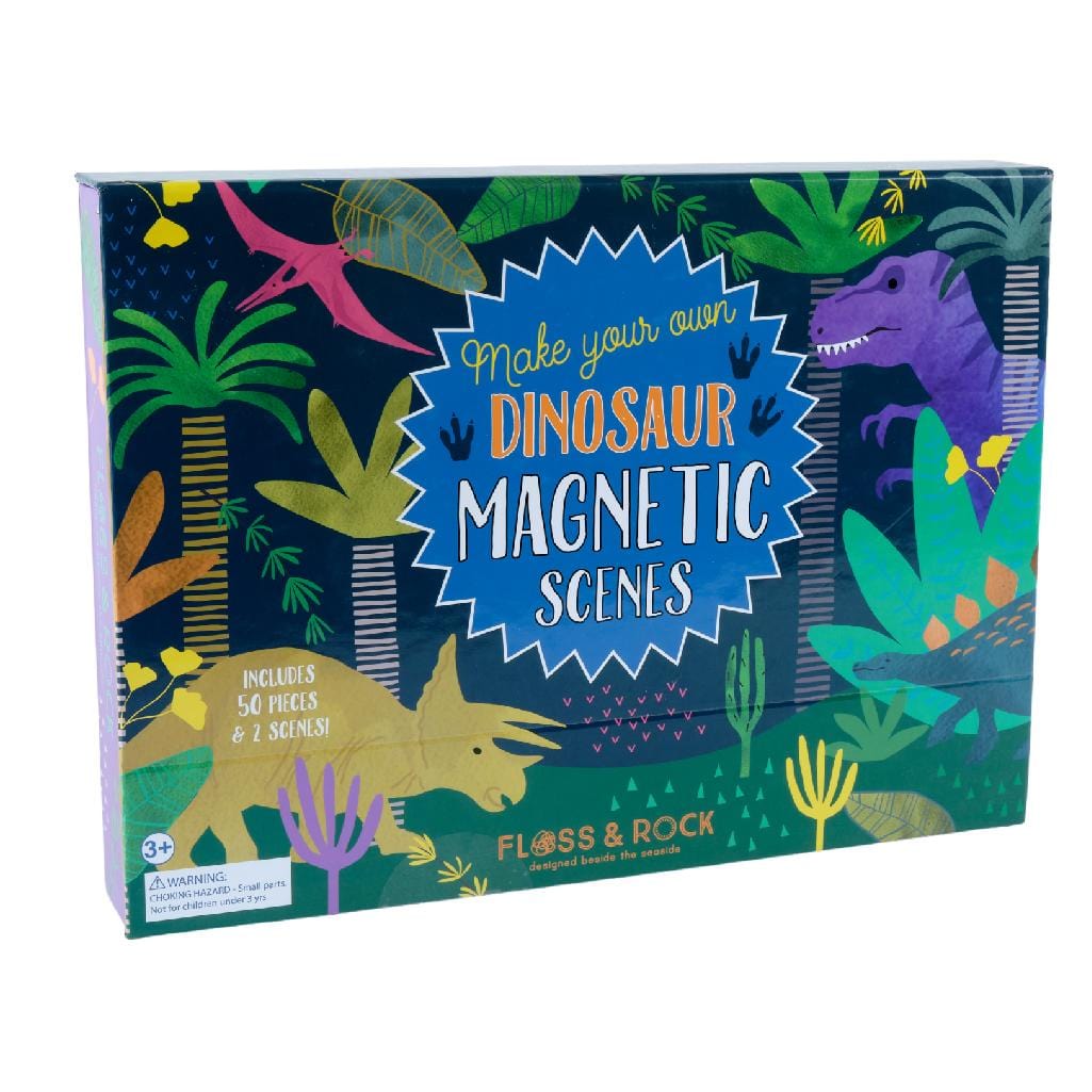 Floss & Rock Toys Dinosaur Magnetic Play Scene
