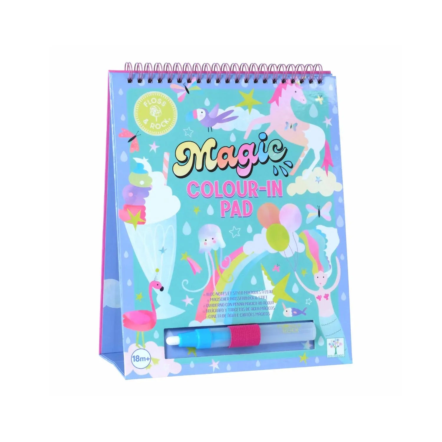 Floss & Rock Toys Fantasy - Magic Colour Changing Watercard Easel and Pen