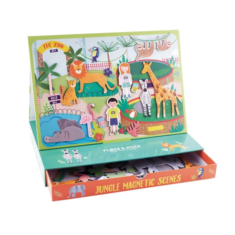 Floss & Rock Toys Jungle Magnetic Play Scene