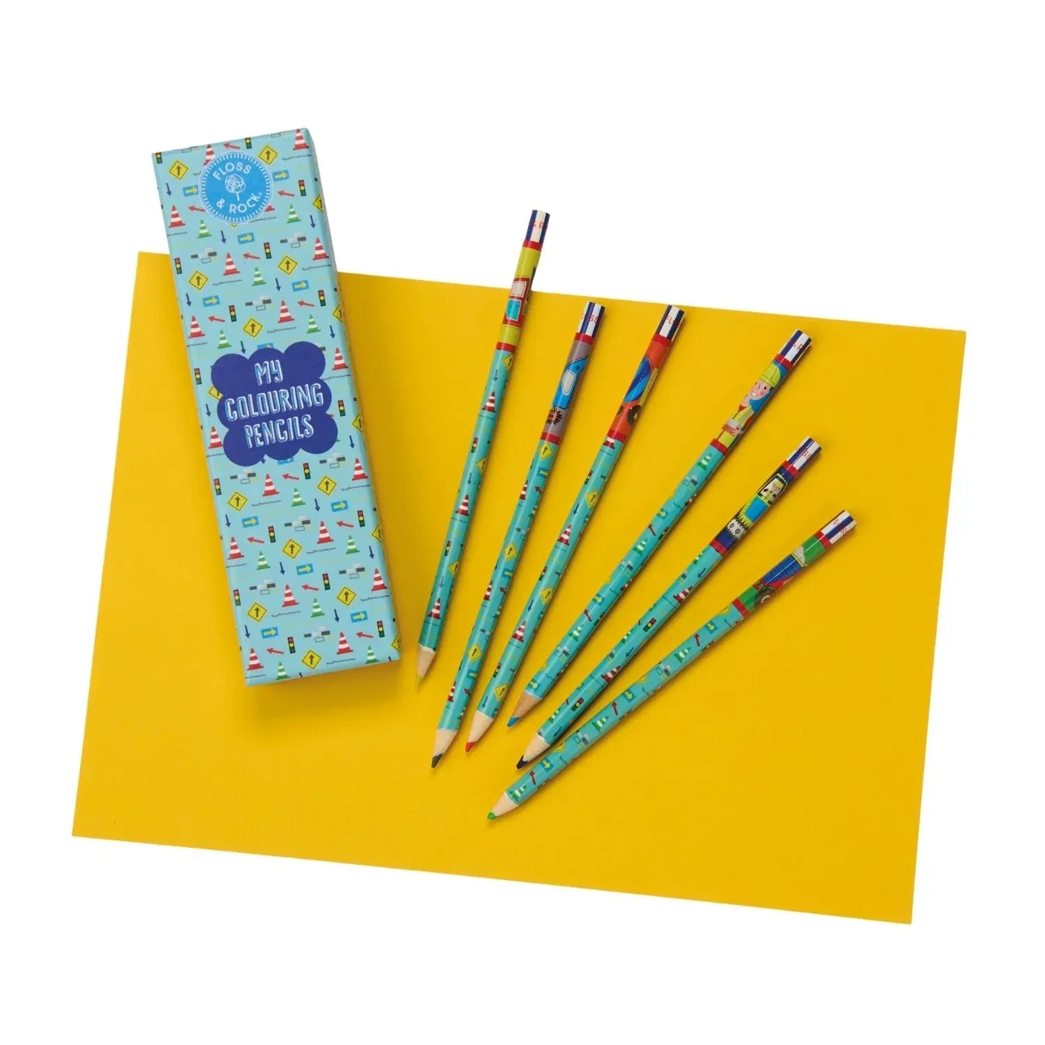 Floss & Rock Toys My Colouring Pencils - Construction