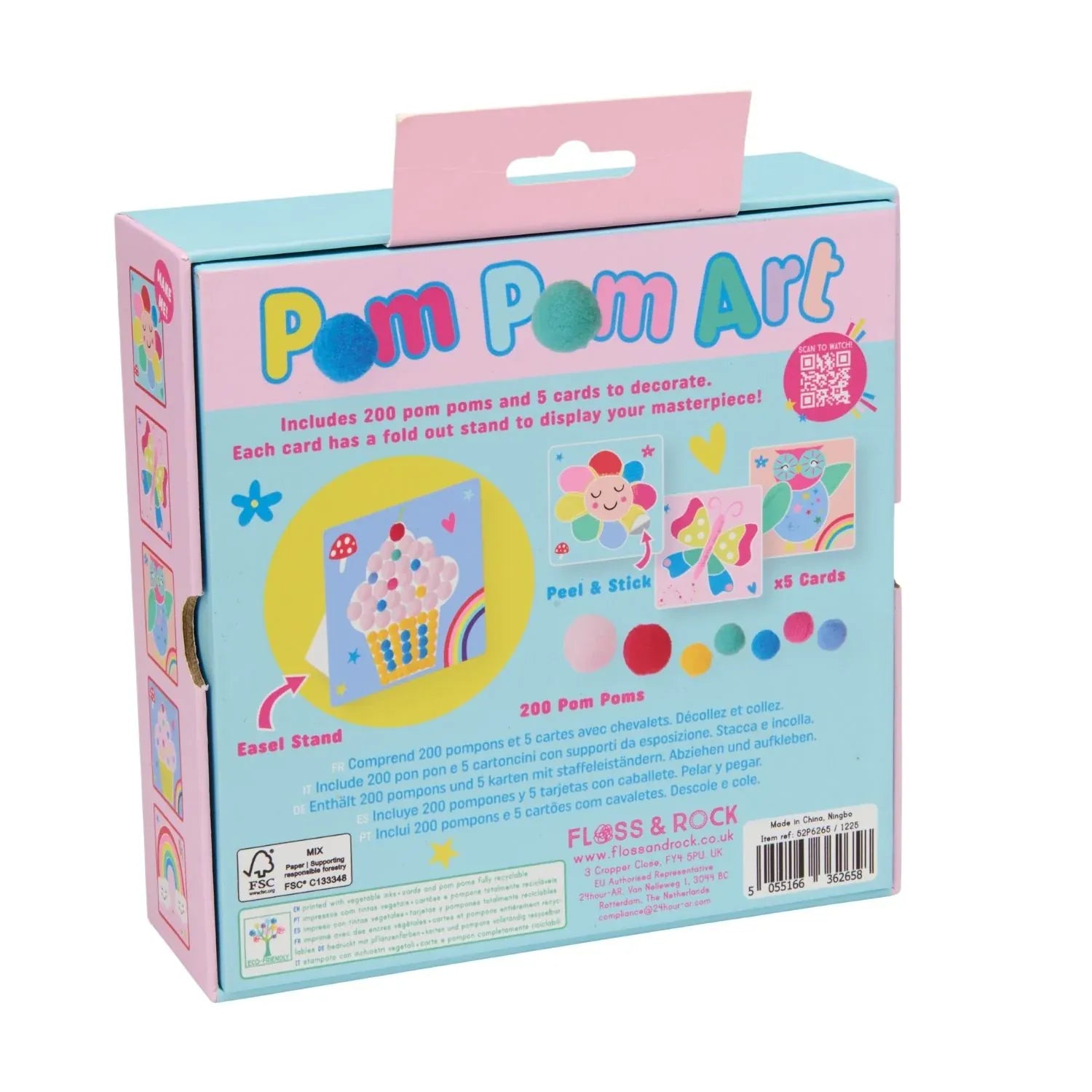 Floss & Rock Toys Pom Pom Art - Rainbow Fairy