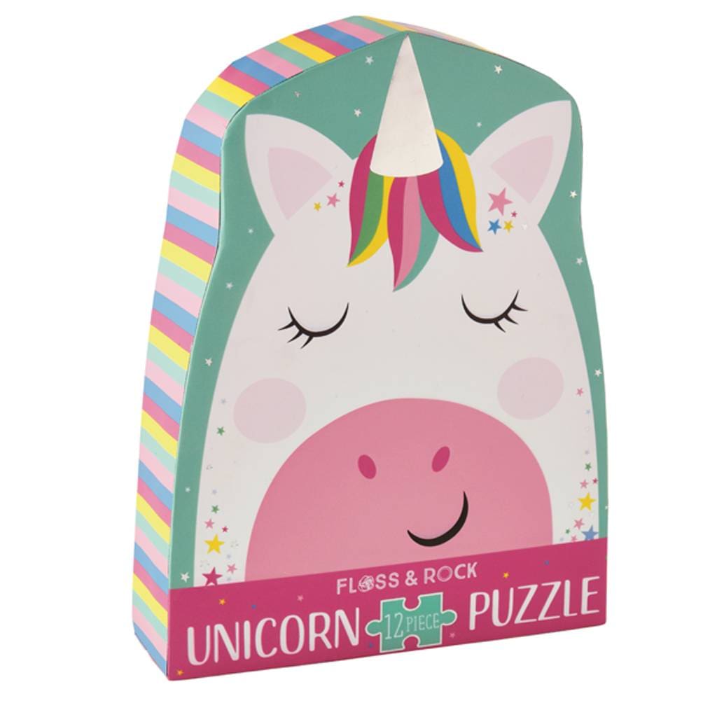 Floss & Rock Toys Rainbow Unicorn - 12 Piece Puzzle