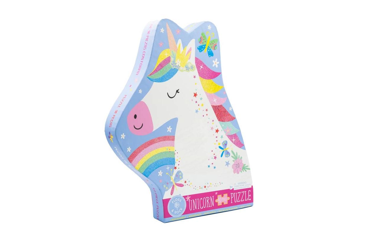 Floss & Rock Toys Rainbow Unicorn - 40 Piece Puzzle