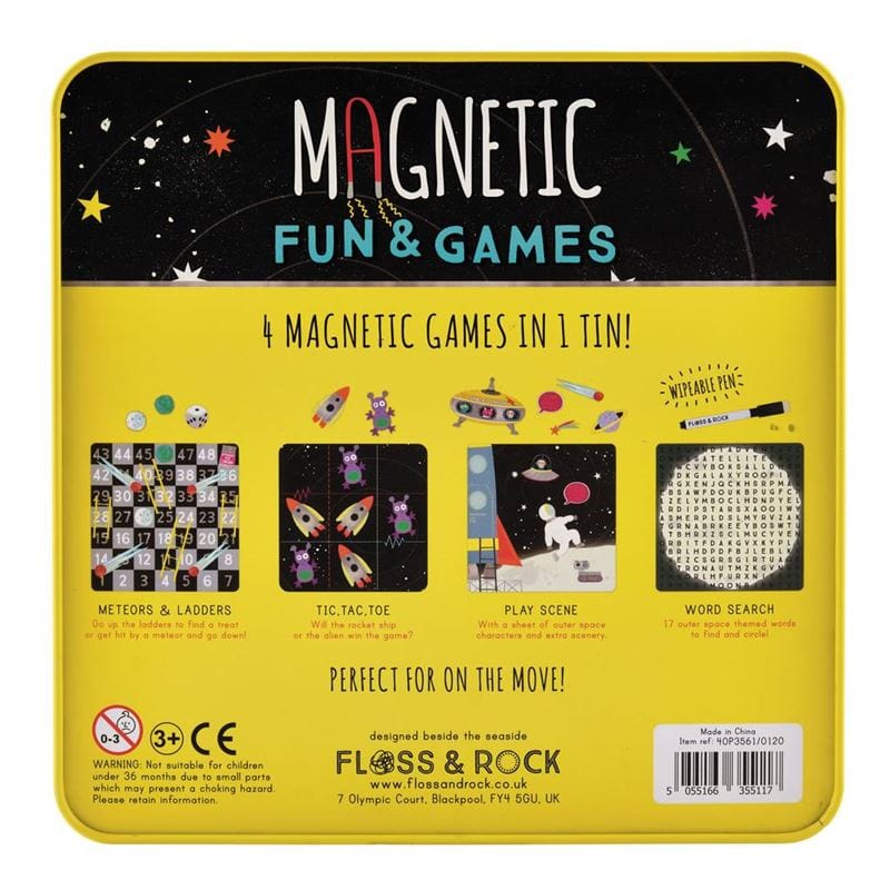 Floss & Rock Toys Space 4 in 1 - Magnetic Games