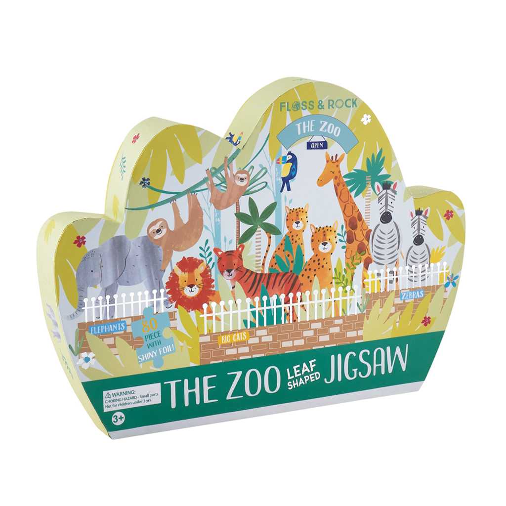 Floss & Rock Toys Zoo 80 Piece Puzzle