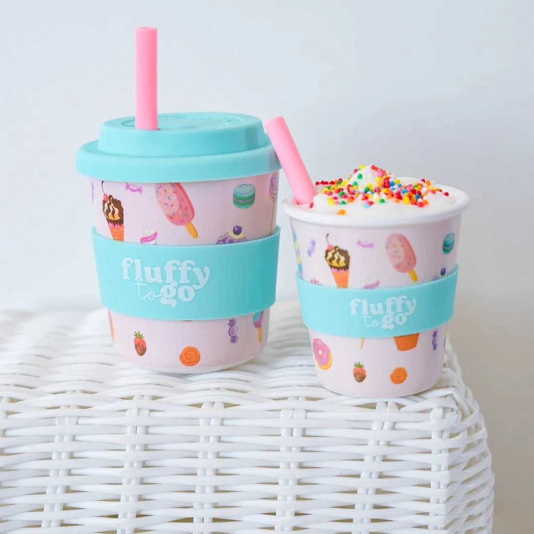 Fluffy To Go Accessory Feeding Candyland Fluffy Cup