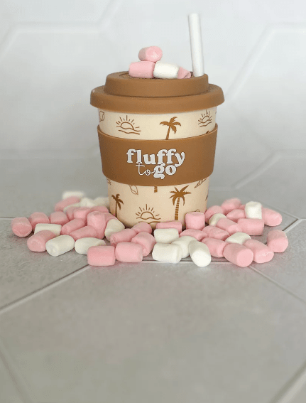 Fluffy To Go Accessory Feeding Palm Tree Vibes Hot Choccy Cup 240ml