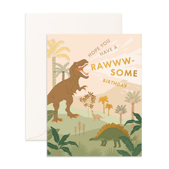 Fox & Fallow Childrens Gifts Raw-some Birthday Gift Cards