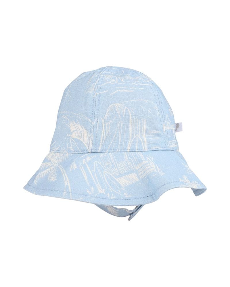 Fox & Finch Accesories Hats Surfs Up Linework Sunhat
