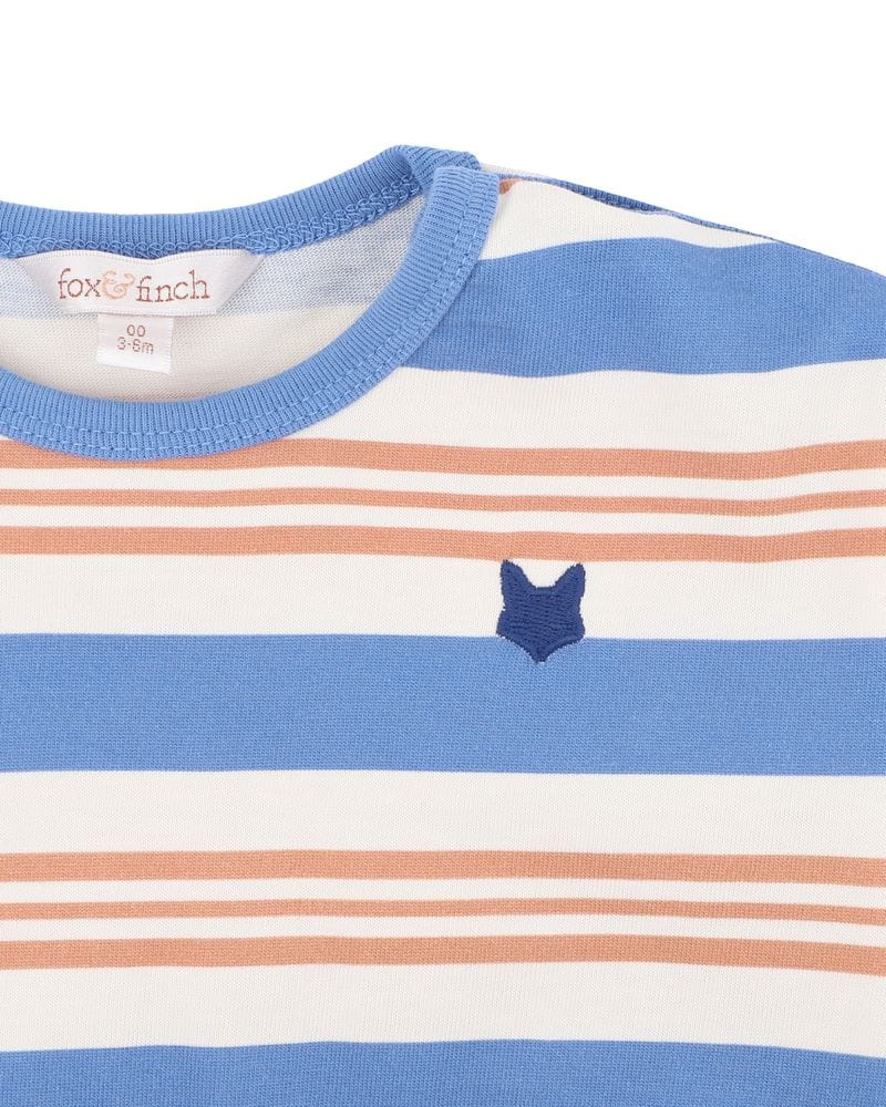 Fox & Finch Boys All In Ones Phoenix Stripe Bodysuit