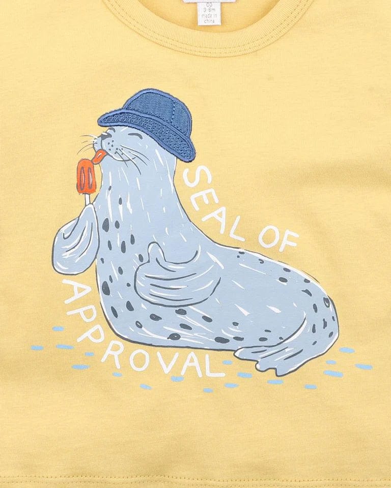 Fox & Finch Boys Tops Puffin Seal of Approval Tee