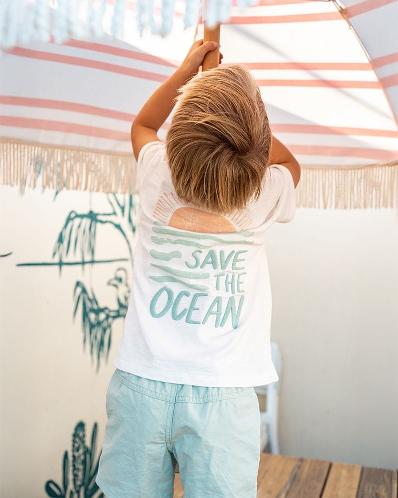 Fox & Finch Boys Tops Surfers Up Save the Ocean Tee