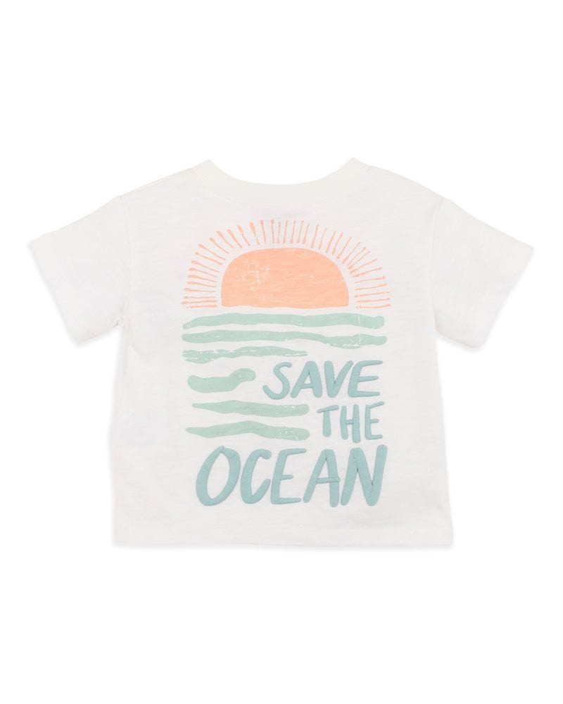 Fox & Finch Boys Tops Surfers Up Save the Ocean Tee