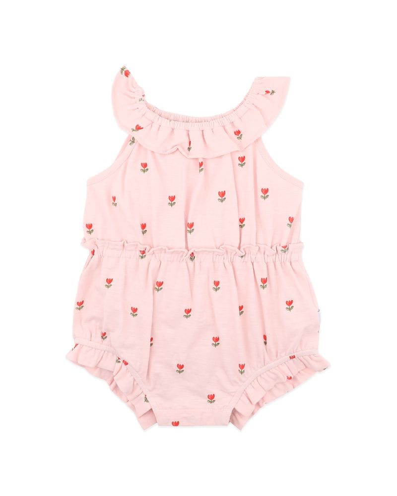 Fox & Finch Girls All In One 3-6M Sundae Organic Frill Romper